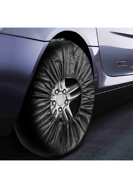 4 Adet Lastik Kapakları, Su Geçirmez Yedek Lastik Kapakları Sert Lastik Tekerlek Koruyucu Arabalar Için Suv Van Kamyonet, Uyar Lastikleri 13" 18" (Yurt Dışından) modelleri