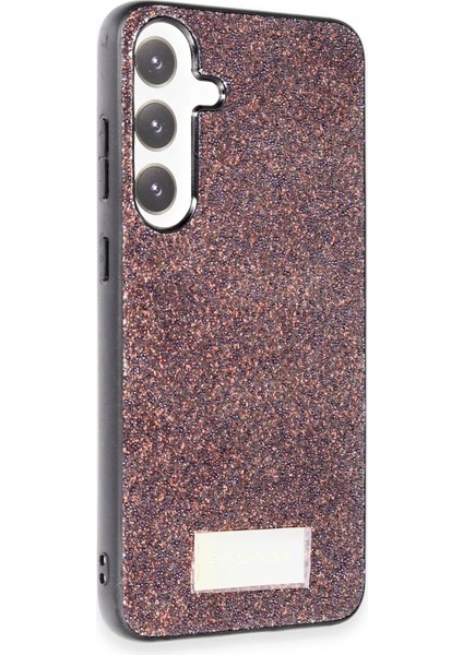 Samsung Galaxy S23 Bright Simli Kapak - Derin Mor - NEONX7097-4930