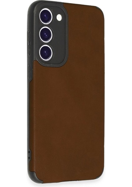 Samsung Galaxy S23 Plus Kılıf Loop Deri Silikon - Kahverengi - NEONX1025-5741