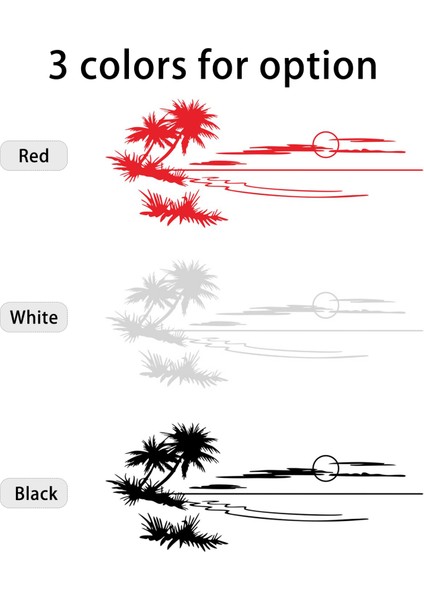 Büyük Boy Plaj Macera Araba Sticker Rv Camper Evrensel Vücut Sticker Rv Araba Dekoratif Camper Süslü Çıkartmalar Otomatik Vücut Pencere Çıkartmaları (Yurt Dışından)