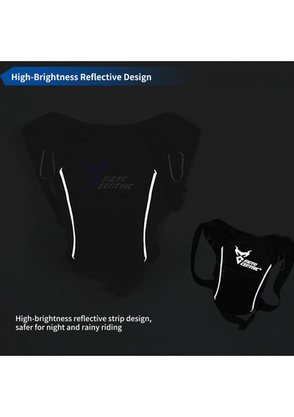 Motocentrıc Bacak Çantası, Su Geçirmez Motosiklet Bacak Çantası Erkekler Kadınlar Için Bel Paketi Yansıtıcı Şeritler ile Yürüyüş Sürme Döngüsü (Yurt Dışından) modelleri