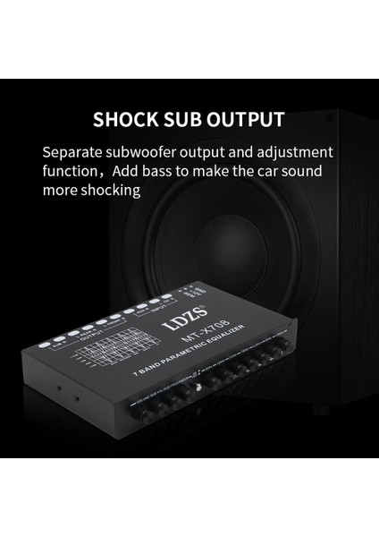 Profesyonel 7 Bantlı Araç Ekolayzır Araba Için Çok Işlevli Ses Eq Tuning Crossover Amplifikatör Parametrik Ekolayzır Araba Ses Ekolayzır (Yurt Dışından) modelleri