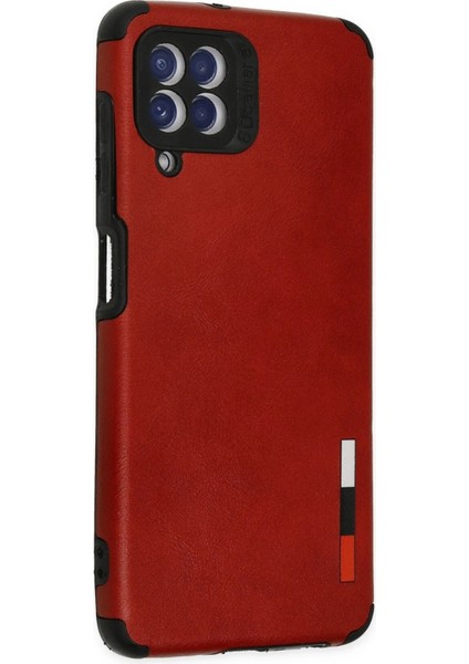 Samsung Galaxy A22 Kılıf Loop Deri Silikon - Kırmızı - NEONX7404-2805