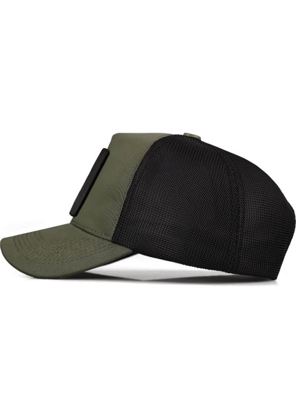 Aslan Logolu Haki-Siyah Trucker Şapka fırsatları