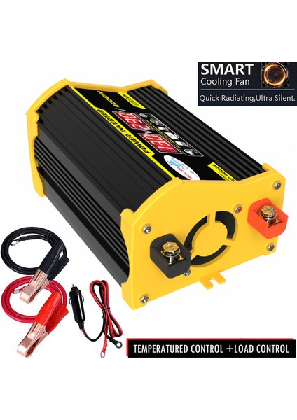 Taşınabilir Invertör Araba Güç Çeviriciler DC12VOLT To AC110 / 220VOLT Trafo 4000W Modifiye Dalga Invertör Çift Usb'li LED Ekran Otomatik Invertörler (Yurt Dışından) modelleri