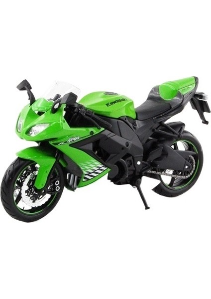 Maisto1:12 Simülasyon Alaşım Motosiklet Modeli Off-Road Motosiklet Süsleri Yeşil Kawasaki ZX-10R 31187 (Yurt Dışından)