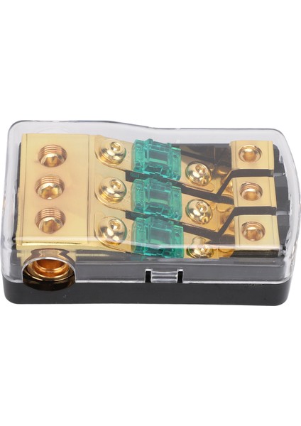 Mini Anl Sigorta Tutucu 0 2 4 Ölçer 4 6 8 Ölçer 60 Amp Sigorta Dağıtım Bloğu Araba Kamyon Tekne Için Ses Stereo Amplifikatör 3 Yollu (Yurt Dışından)