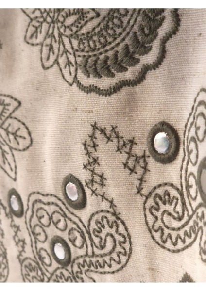 Etnik Nakışlı Bohem Aynalı Işlemeli Motifli Desenli Kısa Mini Etek fırsatları