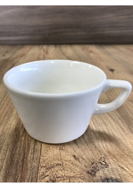 Beyaz 4 Parça Seramik Kahve ve Çay Fincanı Seti 250 cc fiyatları