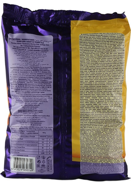 Toffix Eclaırs Kakaolu Şeker 1000 Gr. (1 Poşet) fiyatları