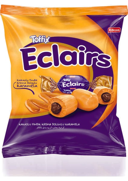Toffix Eclaırs Kakaolu Şeker 1000 Gr. (1 Poşet) modelleri