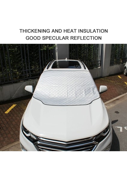 Otomobiller Için Araba Kılıfı Ön Cam Kapağı, Açık Yağmur, Kar, Don, Güneş Koruma Kapağı Anti-Uv Koruması, Ön Cam Buz Koruma Kapağı Her Mevsim Için Evrensel (Yurt Dışından)