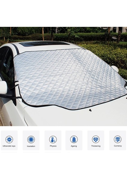 Otomobiller Için Araba Kılıfı Ön Cam Kapağı, Açık Yağmur, Kar, Don, Güneş Koruma Kapağı Anti-Uv Koruması, Ön Cam Buz Koruma Kapağı Her Mevsim Için Evrensel (Yurt Dışından) fiyatları