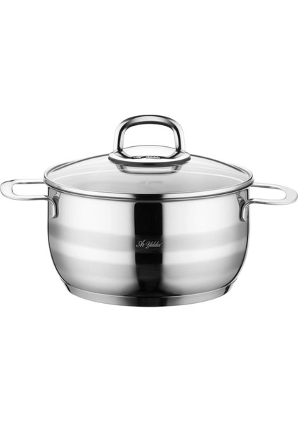 14 Lük Derin Metal Tencere, Güçlü ve Dayanıklı, Şık Tasarım