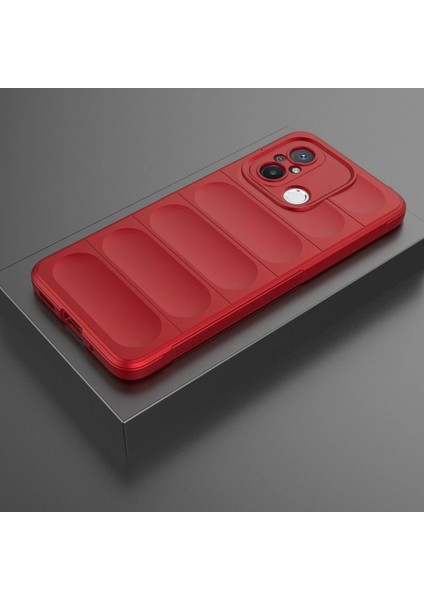Xiaomi Redmi 12C Kılıf Optimum Silikon - Kırmızı - NEONX4992-4815