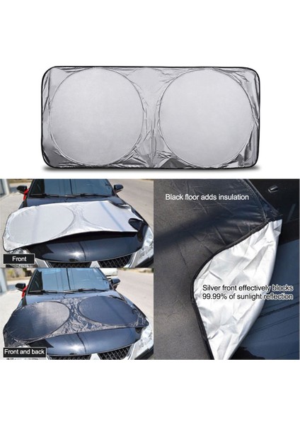 150X70CM Araç Ön Camı Güneş Gölge Güneşlik Güneşlik Ön Cam Suv Van Oto Araç Kalkanı Reflektör Engelleme Ekran Koruyucu Kamyonlar Için Arabalar (Yurt Dışından) modelleri