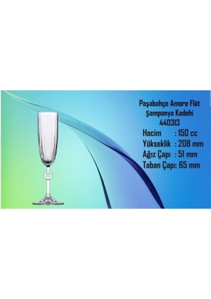 Şık 150CC Flüt Kadeh Seti, 6'lı Paket, Zarif ve Kaliteli Tasarım fırsatları