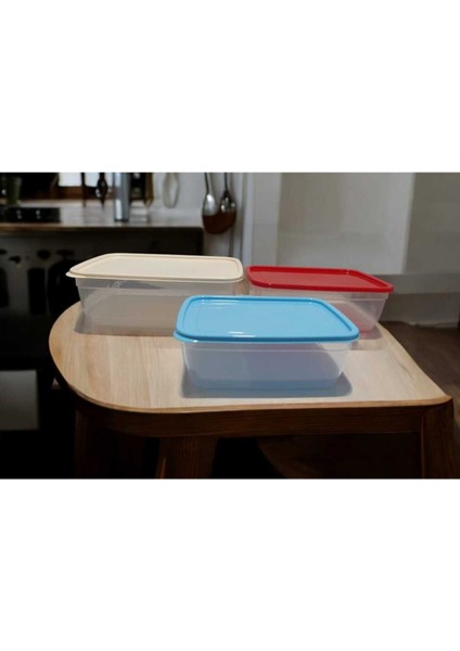 Turuncu 3'lü Dikdörtgen Saklama Kabı Seti, Pratik ve Şık Mutfak Düzeni Sağlar. fiyatları