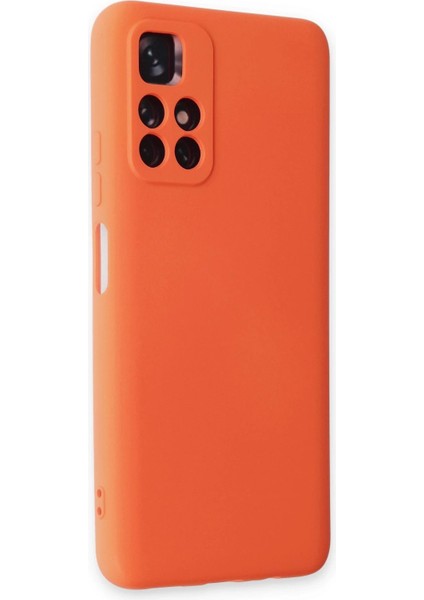 Xiaomi Redmi Note 11T Kılıf Nano Içi Kadife Silikon - Turuncu - NEONX8814-9201