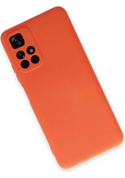 Xiaomi Redmi Note 11T Kılıf Nano Içi Kadife Silikon - Turuncu - NEONX8814-9201