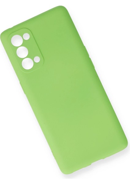 Oppo Reno 5 Pro Kılıf First Silikon - Yeşil - NEONX2997-9377