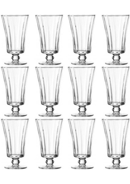 12'li Beyaz Ayaklı Kahve Yanı Su Bardağı Seti, Şık ve Dayanıklı Tasarım