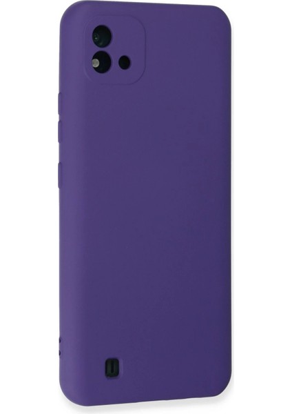 Realme C11 2021 Kılıf Nano Içi Kadife Silikon - Mor - NEONX8473-5486