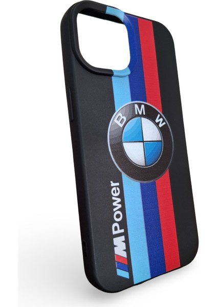 iPhone 15 Uyumlu Hd Yüksek Kaliteli Bmw Tasarım Baskılı Içi Kadife Premium Silikon Kılıf