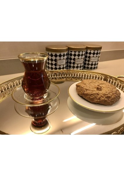 Şahika Kristal Gold Çay Takımı Alya, Şık ve Zarif Tasarımıyla Sofralara Şıklık Katıyor fiyatları