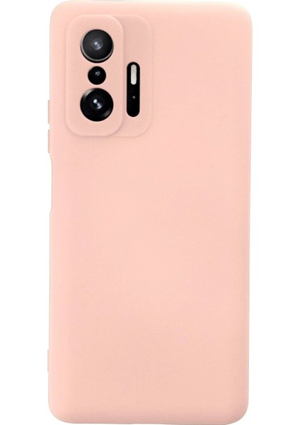 Xiaomi Mi 11T Pro Kılıf Nano Içi Kadife Silikon - Pudra - NEONX5815-3046