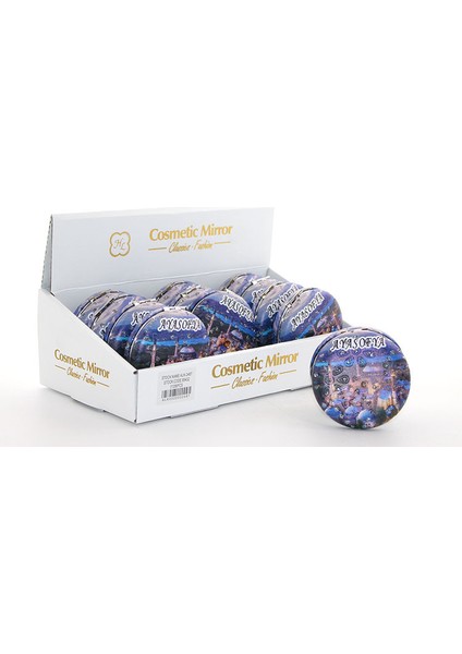 Taşlı Istanbul Tasarımı El Aynası Kalın Model 13