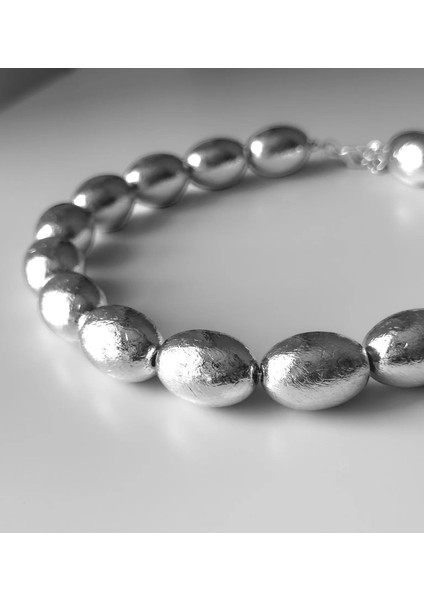Silver Badem Kolye