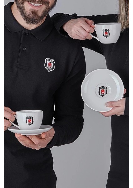 2'li Beyaz Çay Fincan Takımı, Beşiktaş Armalı, Şık ve Kullanışlı Set fiyatları