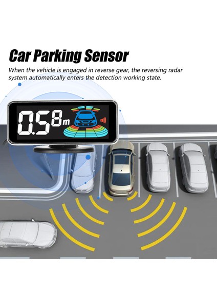 Araba Park Sensörü Arka Geri Radar Sistemi 4 Park Sensörleri ile Mesafe Algılama LCD Mesafe Göstergesi Sesli Uyarı Buzzer (Yurt Dışından) fiyatları