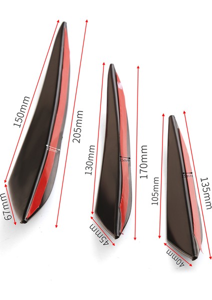 Evrensel Araba Vücut Kitleri Ön Tampon Yüzgeci Splitter Spoiler Kovası Değerlik Macun Tipi Tamir Bakım Dekorasyon (Yurt Dışından)