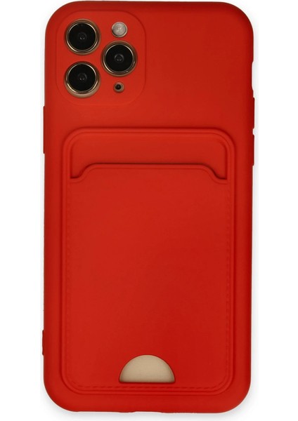 Iphone 11 Pro Kılıf Kelvin Kartvizitli Silikon - Kırmızı Svlrs
