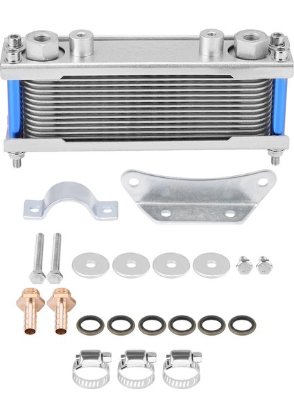 Yükseltme Alüminyum Motosiklet Motoru Yağ Soğutucu Soğutma Radyatörü 50CC-200CC Evrensel (Yurt Dışından)
