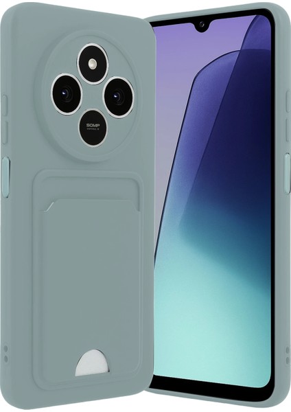 Xiaomi Redmi 14C Kelvin Kartvizitli Silikon - Açık Yeşil Glstd