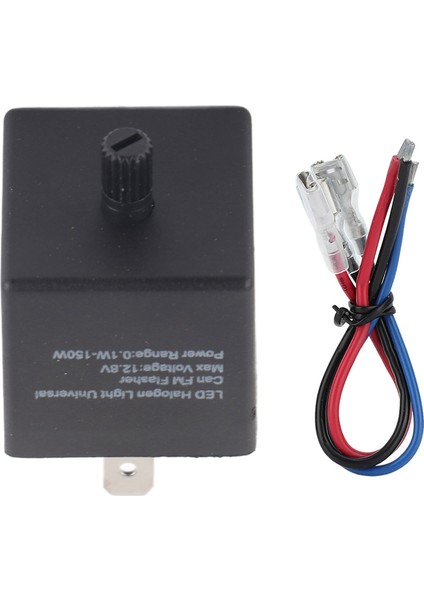 12V 3-Pin Ayarlanabilir LED Flaşör Rölesi Dönüş Sinyal Işığı Flaşör Otomotiv Motosiklet Için (Yurt Dışından)