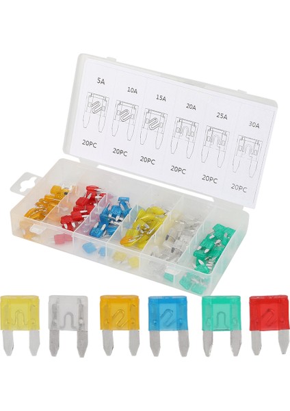 Mini Otomatik Bıçak Sigorta Teli Kiti 5A 10A 15A 20A 25A 30A Araba Iç Parçaları (Yurt Dışından) fiyatları