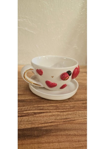 El Yapımı Sade Beyaz Kahve ve Çay Fincanı, Şık ve Doğal Tasarım fiyatları