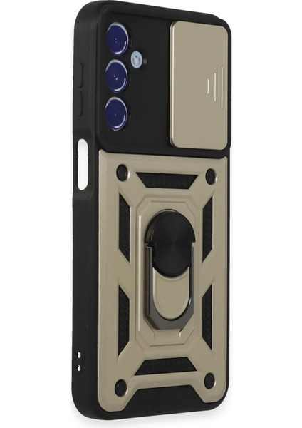 Samsung Galaxy M34 5g Kılıf Pars Lens Yüzüklü Silikon - Gold Svlrs fiyatları