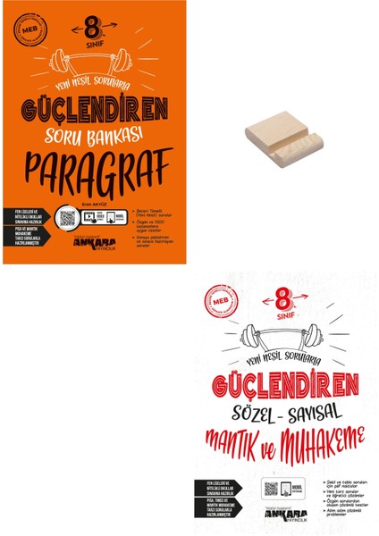 Lgs 8. Sınıf Güçlendiren Paragraf ve Sözel Sayısal Mantık Soru Bankası + Telefon Tutucu