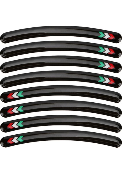 8 Adet Jant Çıkartmaları Su Geçirmez Yansıtıcı Lastik Dekorasyon Kawasaki Yarış Arabası Tipi 4 (Yurt Dışından)