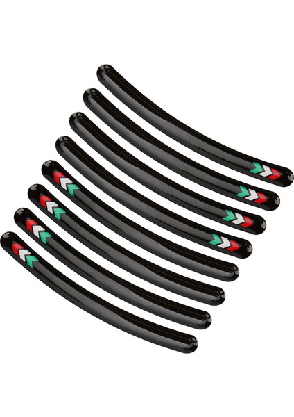 8 Adet Jant Çıkartmaları Su Geçirmez Yansıtıcı Lastik Dekorasyon Kawasaki Yarış Arabası Tipi 4 (Yurt Dışından) modelleri