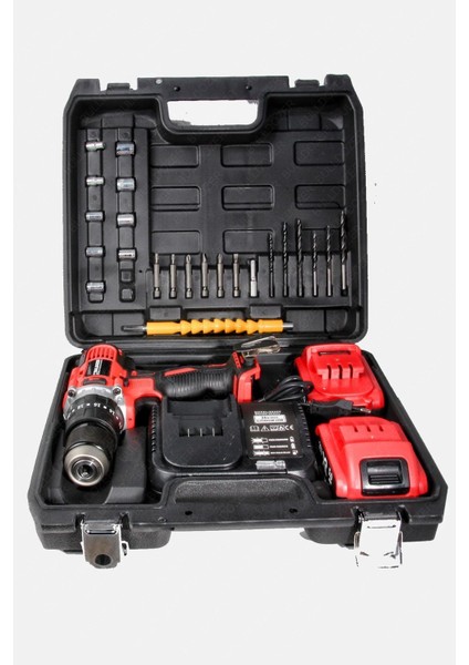 Yüksek Güçlü Akülü Vidalama Matkap 36V, 13MM Metal Mandren, Çift Akülü, Dayanıklı