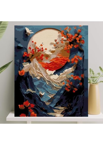 Boyama Tuval Seti Fırça Boya Dahil (Çıtalı) 40X50 cm - Dağlar fiyatları