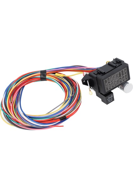 12 Devre Kablo Demeti Seti Isıya Dalı Sigorta Paneli Isıtıcı Röle Kablo Demeti Çubuklar (Yurt Dışından) fırsatları