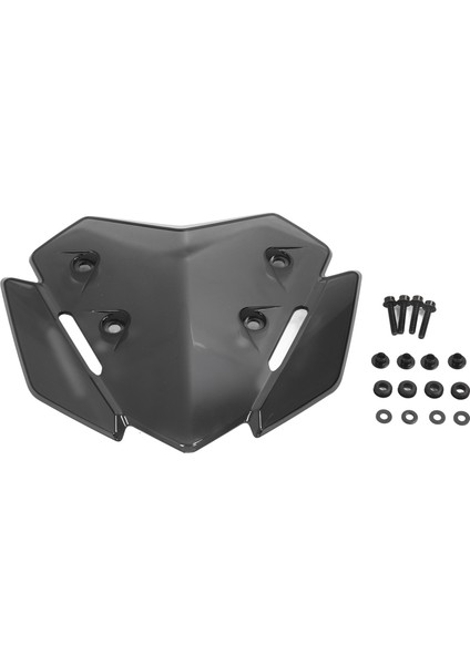 Motosiklet Cam Ön Cam Ekran Koruyucu Hava Akış Rüzgar Deflector Xmax 125 250 300 Saydam Gri (Yurt Dışından)