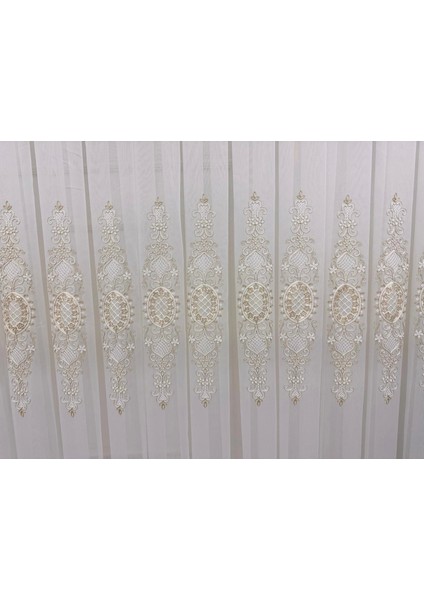 Nivemeshome Hürrem Gold Detaylı 1/3 Sık Pileli Tül Perde Apm fiyatları